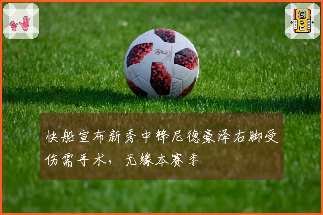 快船宣布新秀中锋尼德豪泽右脚受伤需手术，无缘本赛季